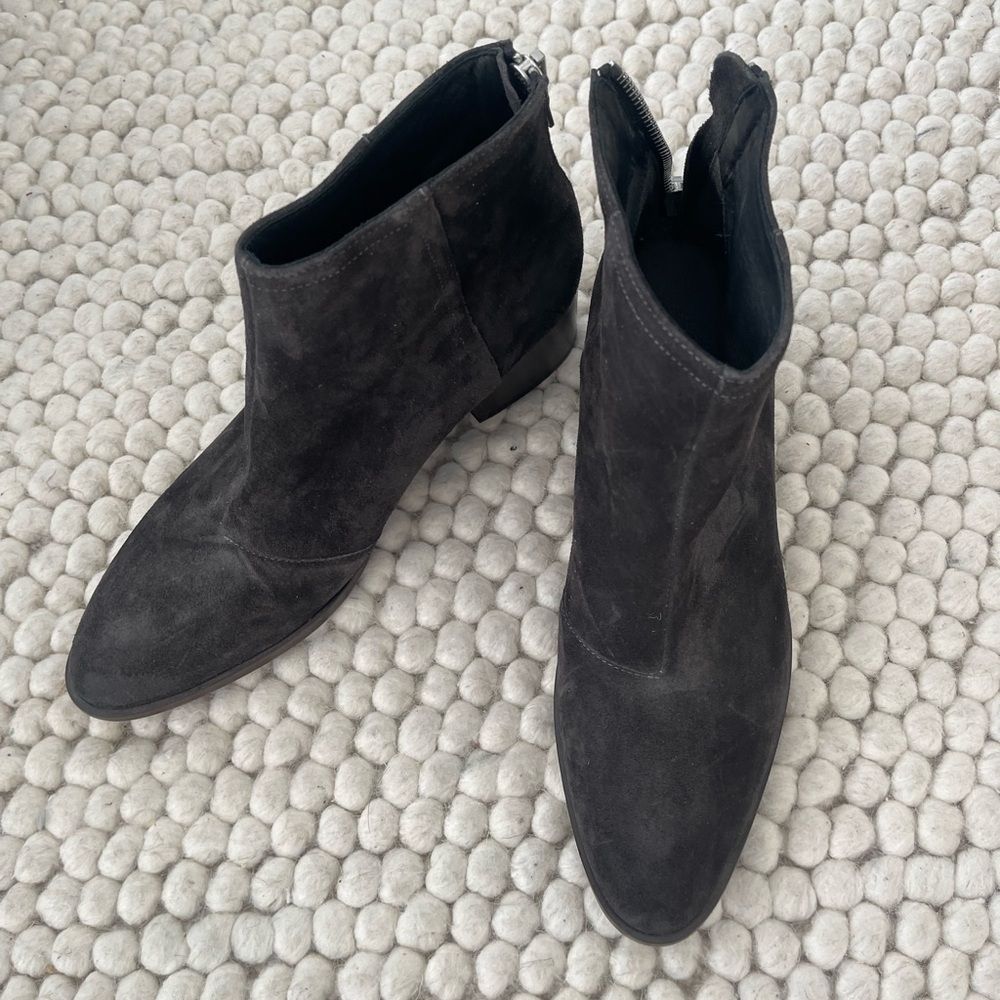Rag & Bone Black Suede Ankle Boots